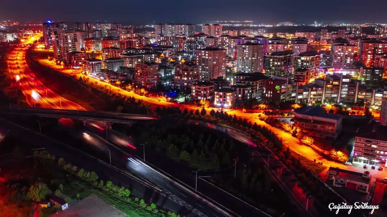 ÇORLU  ❤ Mavic 2 Pro Night Hyperlapse