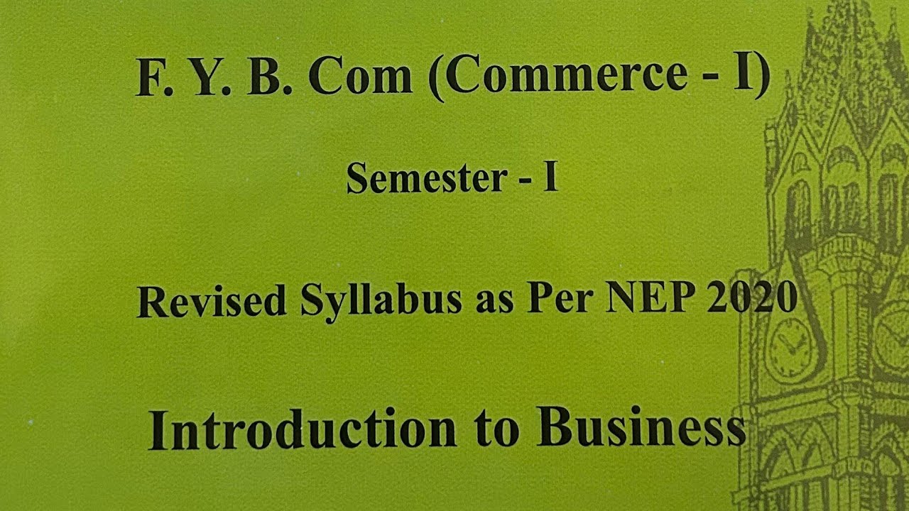 Introduction to Business |Most Imp Questions |Fybcom sem1 nep|Mumbai University CDOE Exam