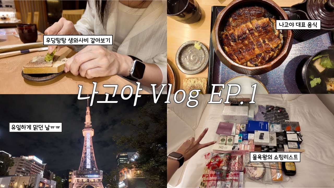 Vlog | 🇯🇵 3박 4일 일본 나고야 EP.1💕 | 물욕왕의 1일차 일본 쇼핑템 & 면세템까지 | 여행은 이용 당했을 뿐...