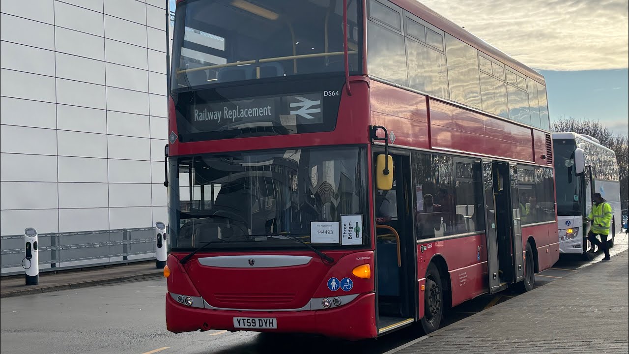 Scania N230UD OmniCity South East Bus Hire YT59DYH Rail Replacement to Gatwick Airport 