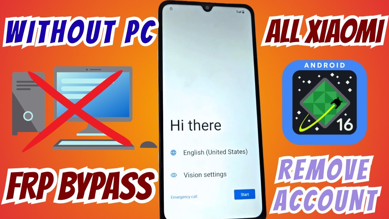 БЕЗ ПК - Обход FRP на Xiaomi Redmi A5, Удаление аккаунта Google ANDROID 15 - 16
