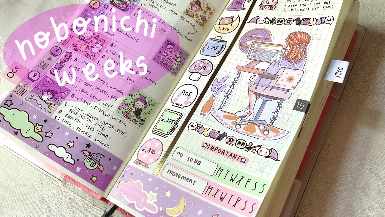 Plan With Me | Hobonichi Weeks Mega | Halloween Theme