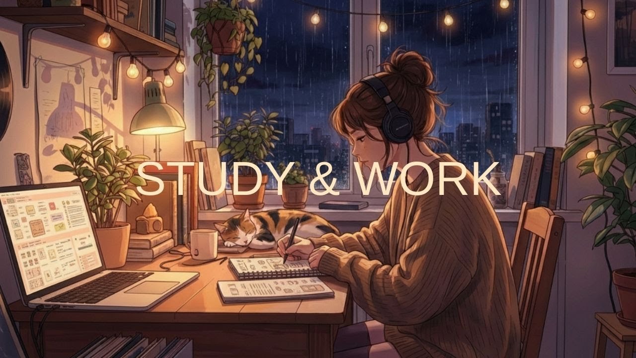 4-Hour Lofi Pomodoro 🍃 50/10 Focus Session | Deep Work, Study, Relax