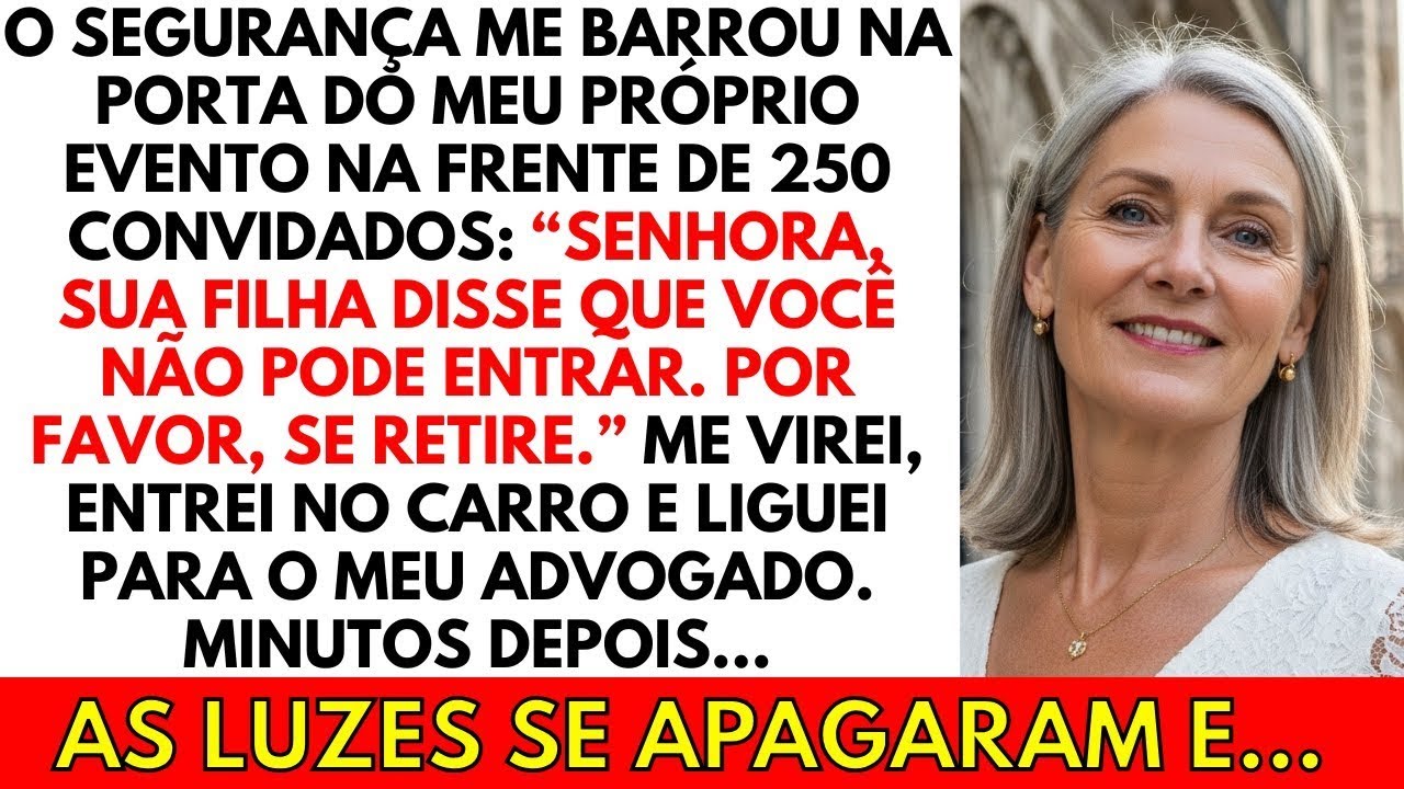Minha filha me barrou na porta da minha própria festa : 