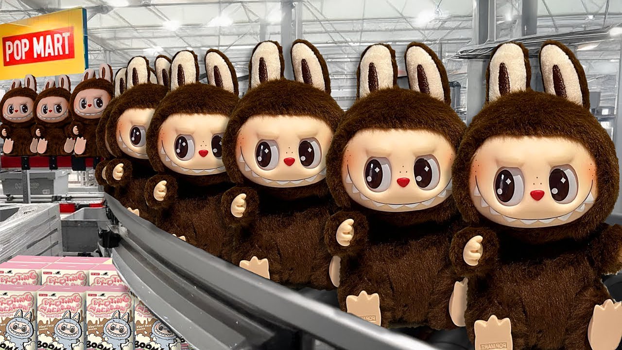 Как производят лабубу на фабрике | Внутри фабрики POP Mart