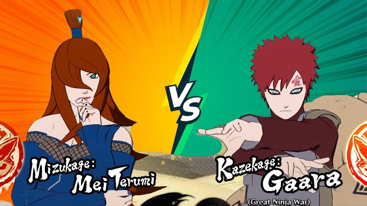 ᴴᴰ Mei Terumi : 5th Mizukage vs Gaara : Kazekage (AI vs AI) Naruto Shippuden Ultimate Ninja Storm 4