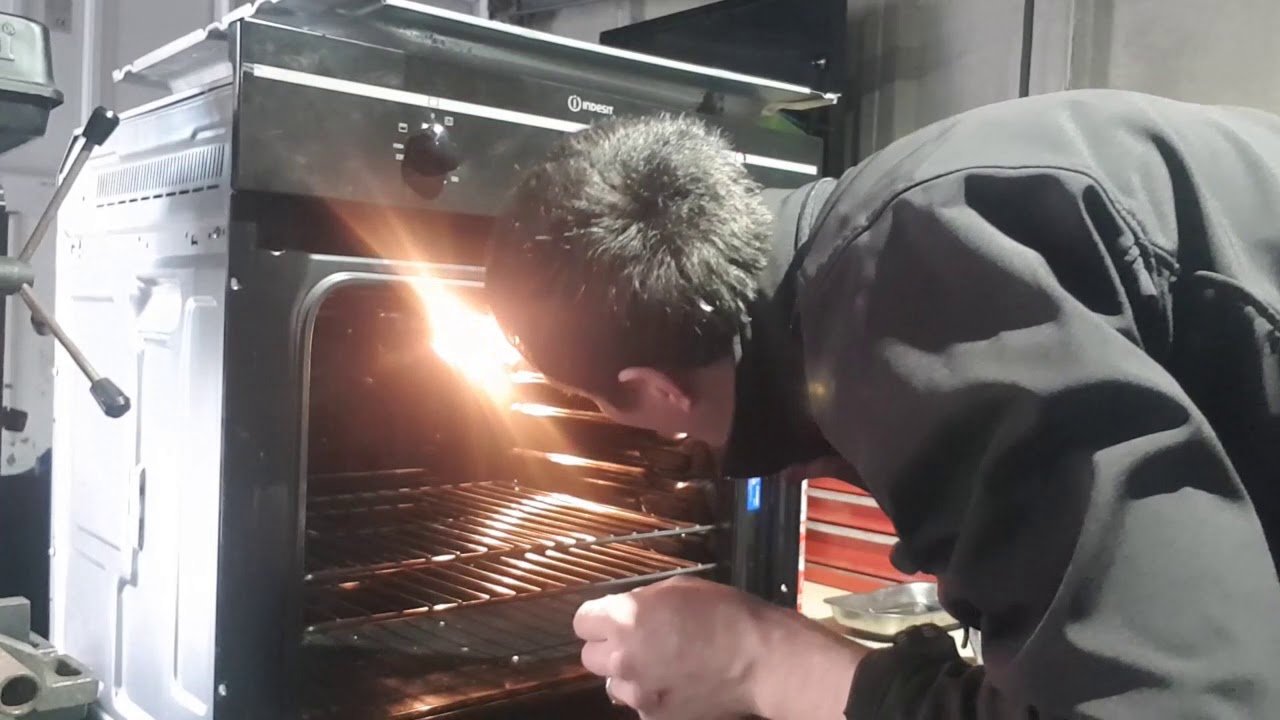 Converting electric oven into powder coating oven