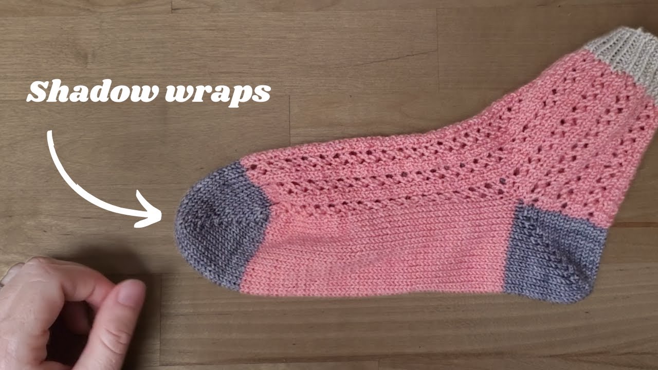 Pointe à rangs raccourcis à partir de la jambe - Tutoriel Tricot