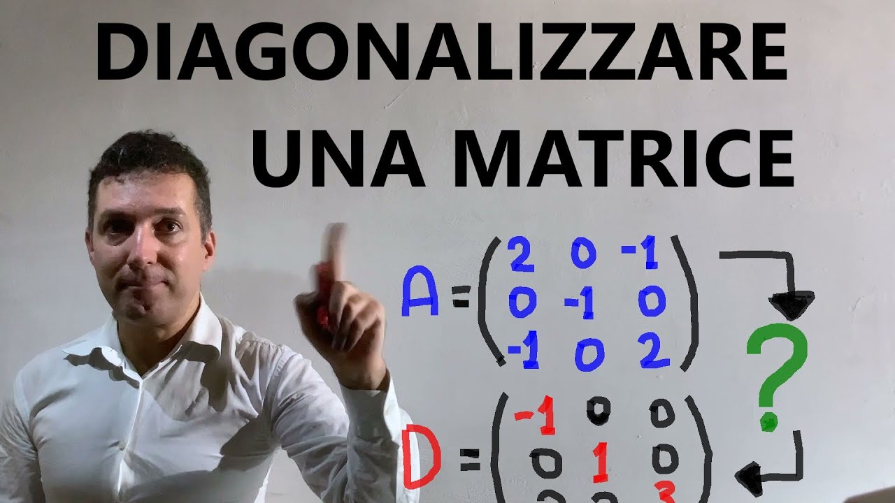 Diagonalizzare una matrice e trovare la matrice DIAGONALIZZANTE del cambio di base .Esercizio