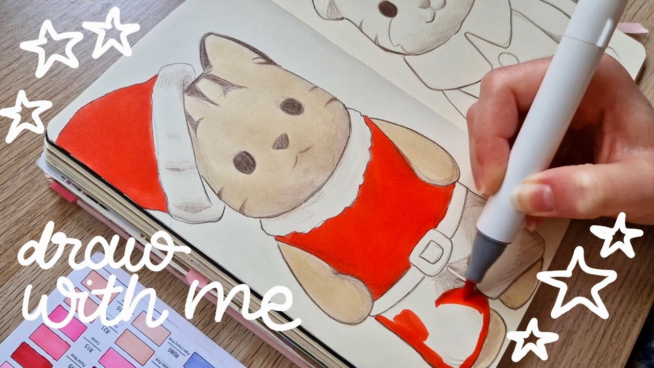 Christmas sketchbook session 