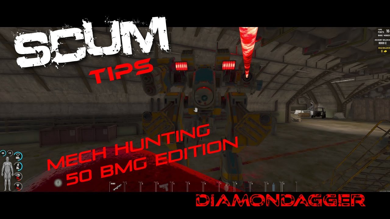 SCUM TIPS - 0.85 / MECH HUNTING W/ 50 BMG