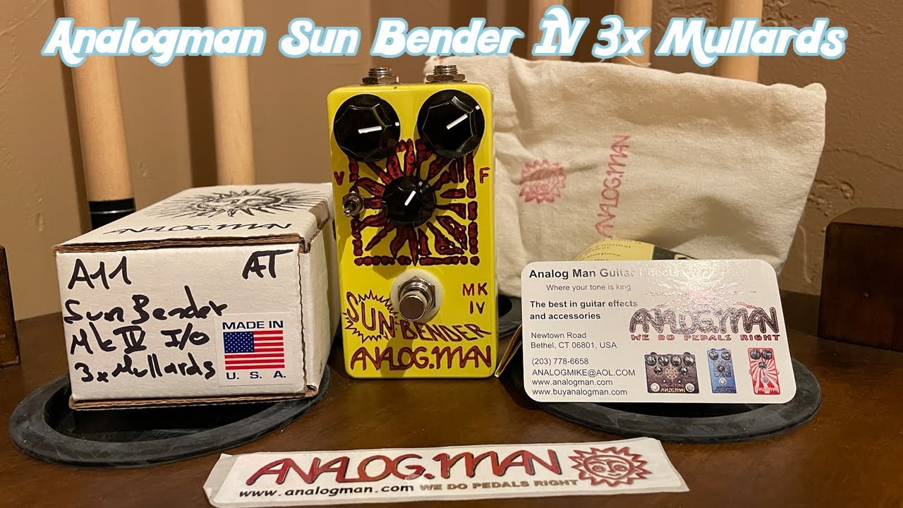 Analogman Sun Bender IV 3x Mullards | Demonstration | (Sold)
