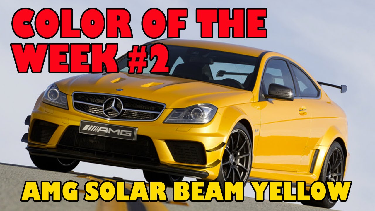 AMG Mercedes Solarbeam Yellow, color of the week #2