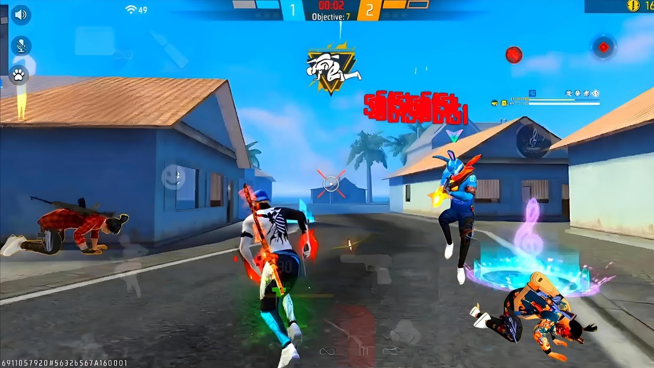 Playing of zerox ff custom hud 📱