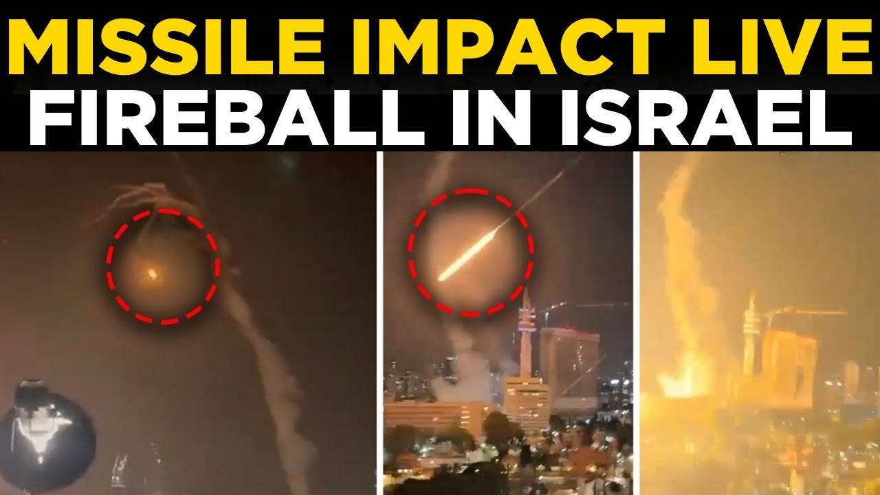LIVE: Missile Slams Into Israel, Huge Fireball Captured on Camera | Iran-Israel War | US NEWS