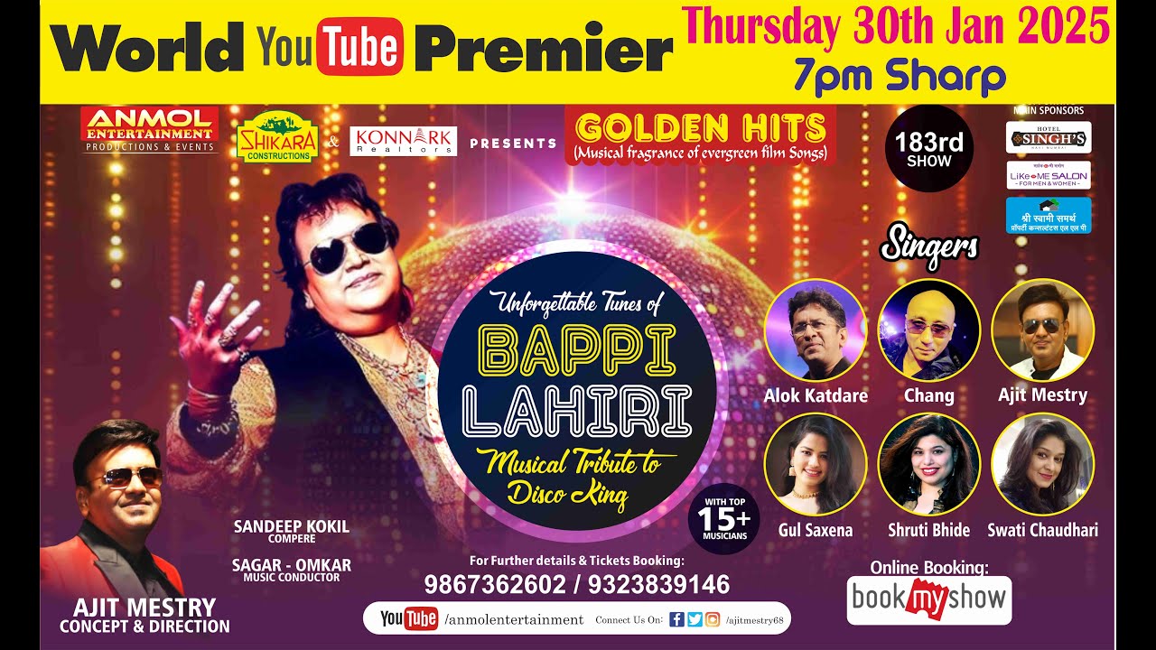 UNFORGETTABLE TUNE OF BAPPI LAHIRI I GOLDEN HITS 183rd SHOW I Full Show