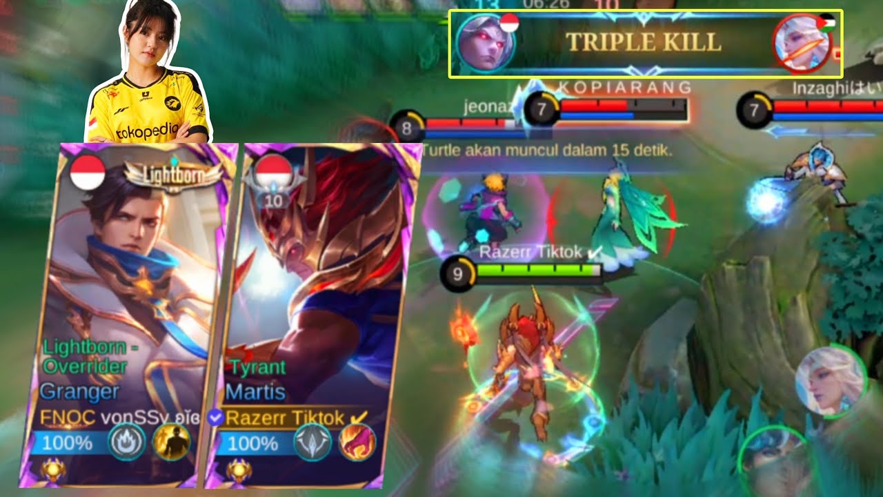 SOLO RANKED KETEMU ONIC VONZY | TIPS DAN TRICK MARTIS MOBILE LEGENDS KITA GENDONG