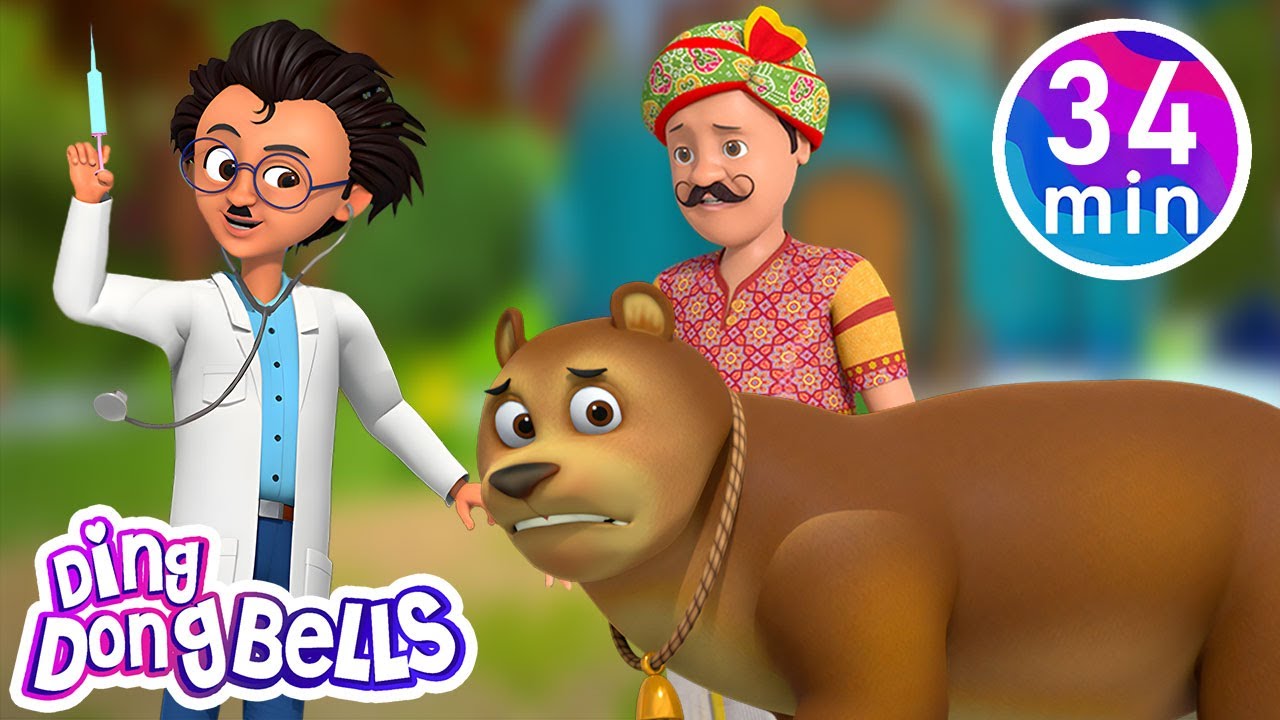 Aaj Mangalwar Hai Bhalu Ko Bukhar Hai + Hindi More Rhymes | Nursery Rhymes Hindi | Ding Dong Bells