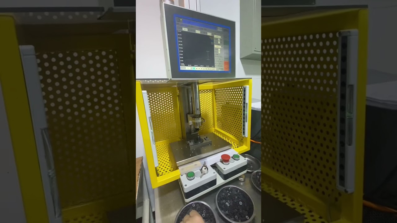 Operating / demonstration of Valid Magnetics Servo Press