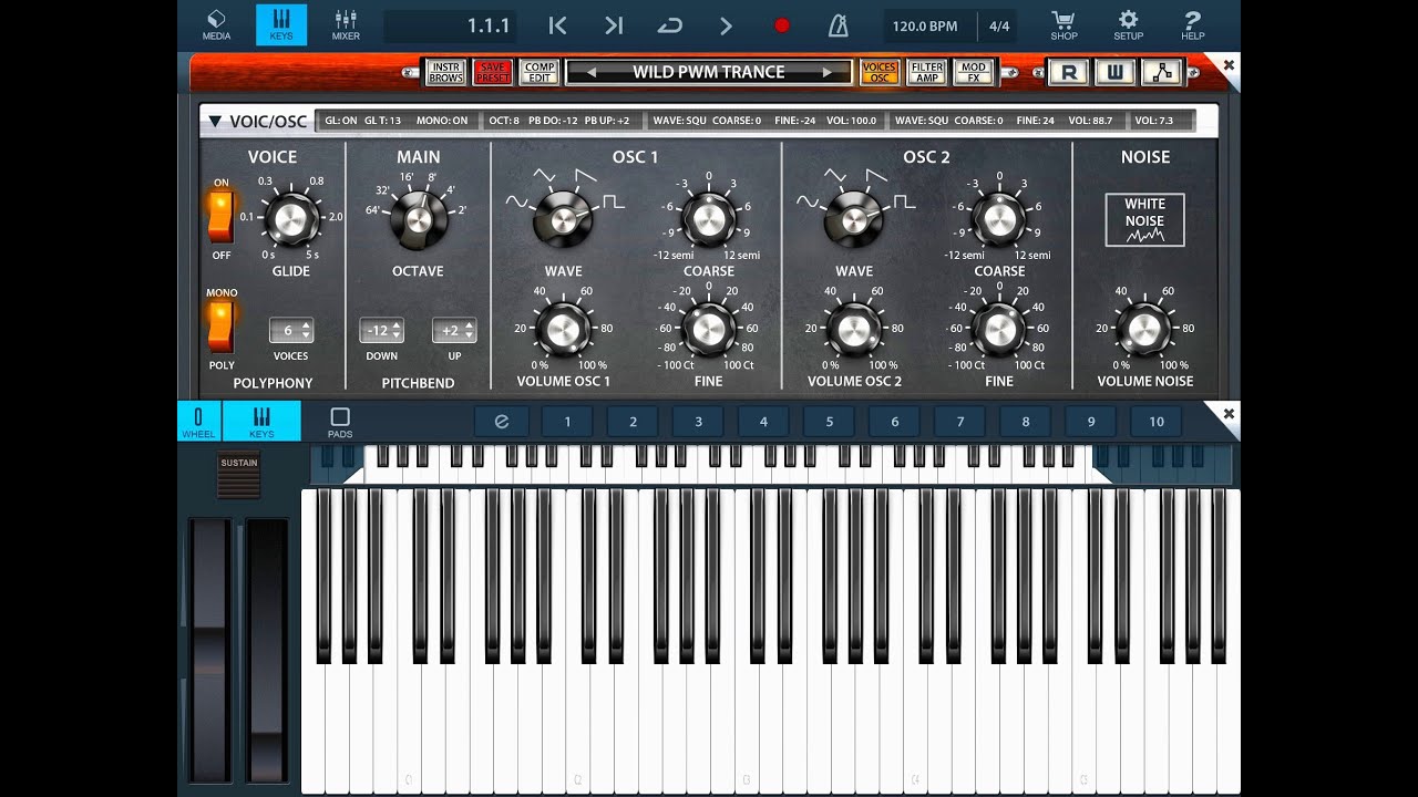 Cubasis 2 New MICROLOGUE Synth The BIG Soundtest Demo for iPad
