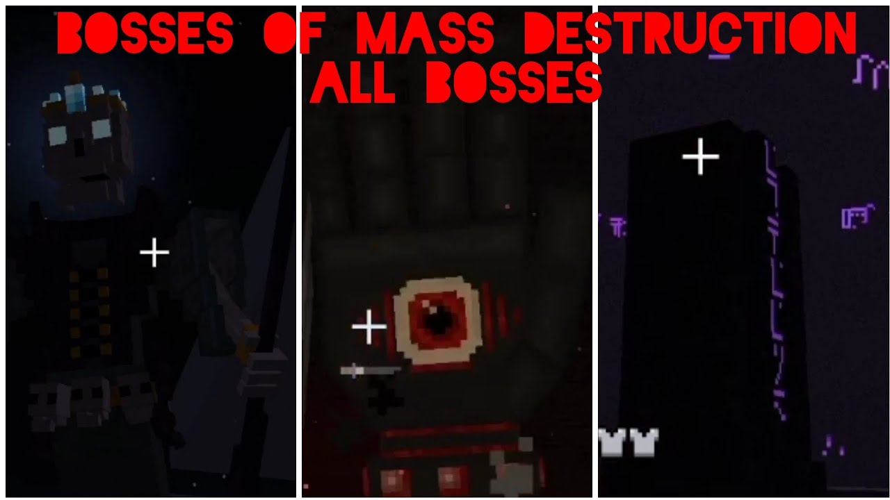 Minecraft Bosses of Mass Destruction All Bosses ( 1.16.5 )