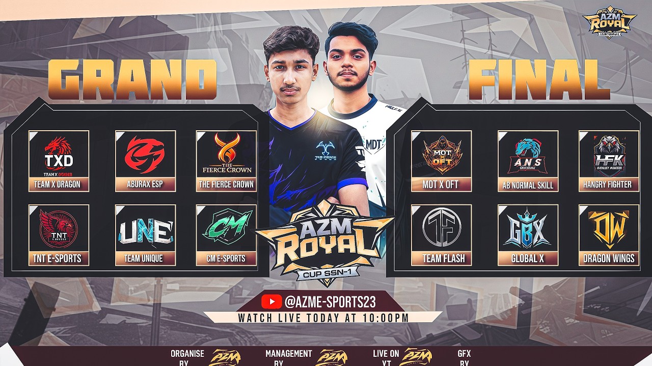 [🚨LIVE] GRAND FINAL || AZM ROYEL CUP  SSN-1 || PRESENT BY AZM E-SPORTS ||ft.