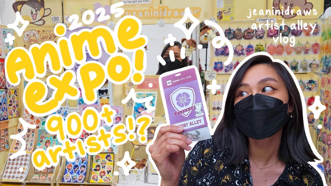 Vending with 900+ artists at the BIGGEST anime convention?? | Anime Expo 2025 | jeaninidraws