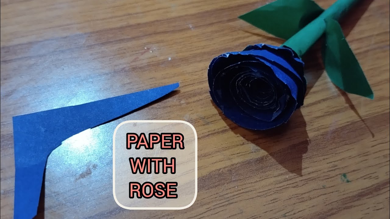 DIY Paper Rose Flower in 5 Minutes | Easy Paper Crafts