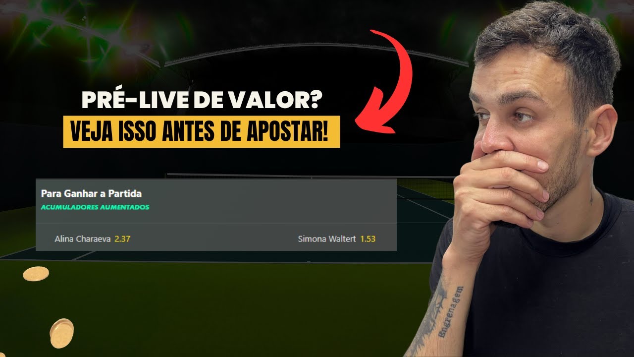 Como Apostar em Pré Live no Tênis do Jeito Certo! 💀