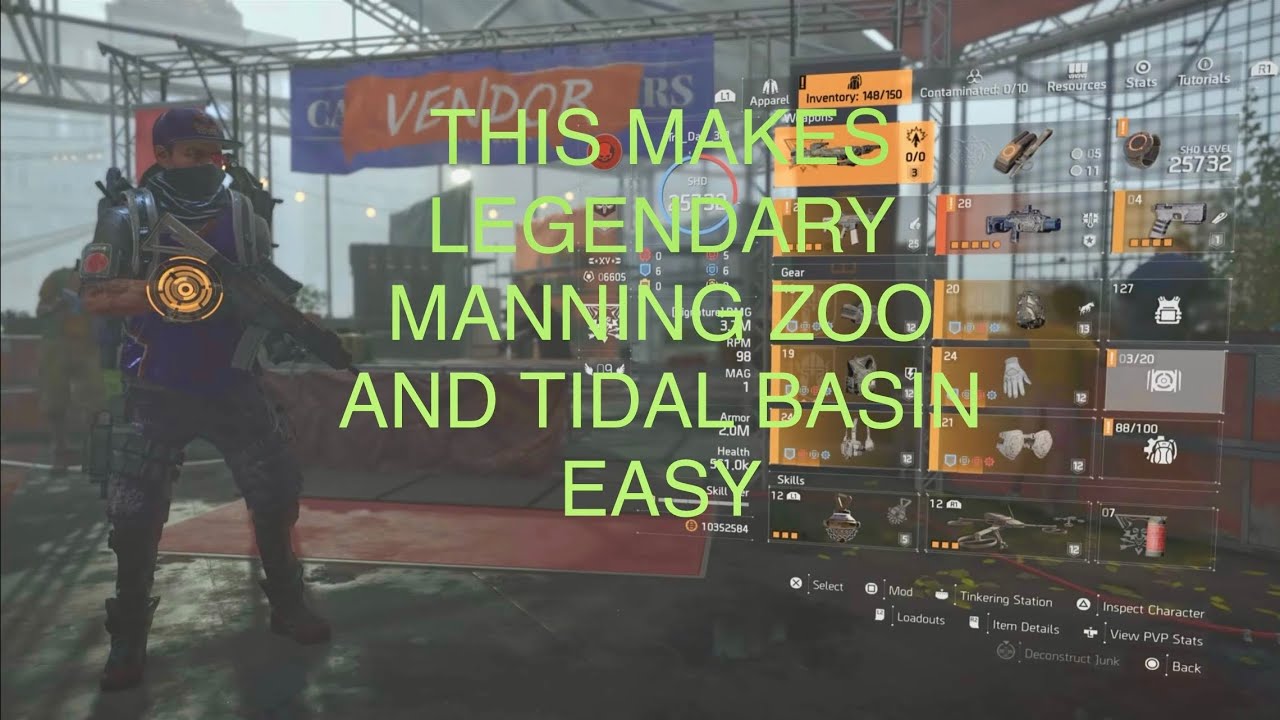 Division 2: Easy Legendary Manning Zoo Build