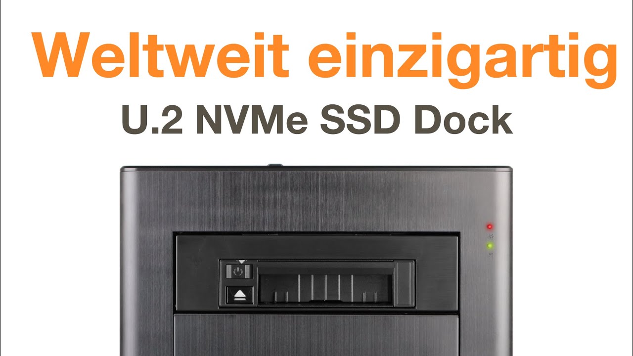 ICY DOCK flexiDOCK MB021VP-B - Tr&auml;gerloser PCIe 4.0 U.2 NVMe SSD Wechselrahmen