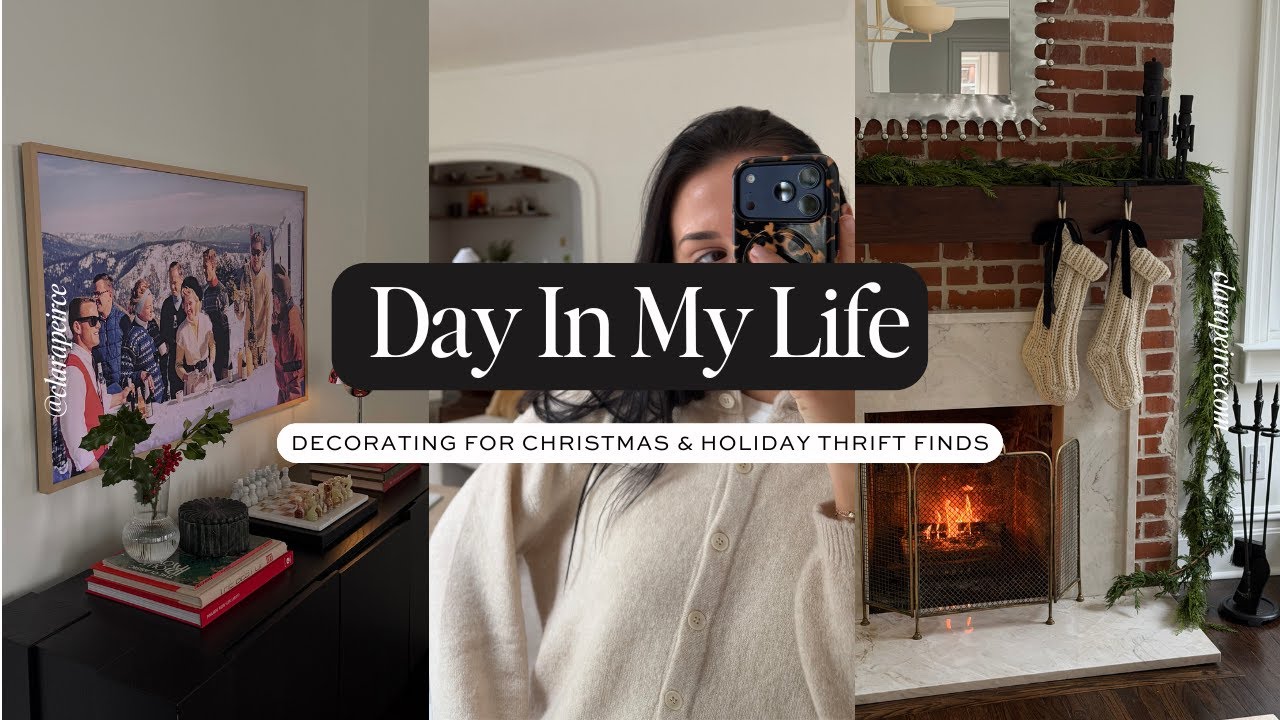 DAY IN MY LIFE: Decorating for Christmas & Holiday Thrift Finds