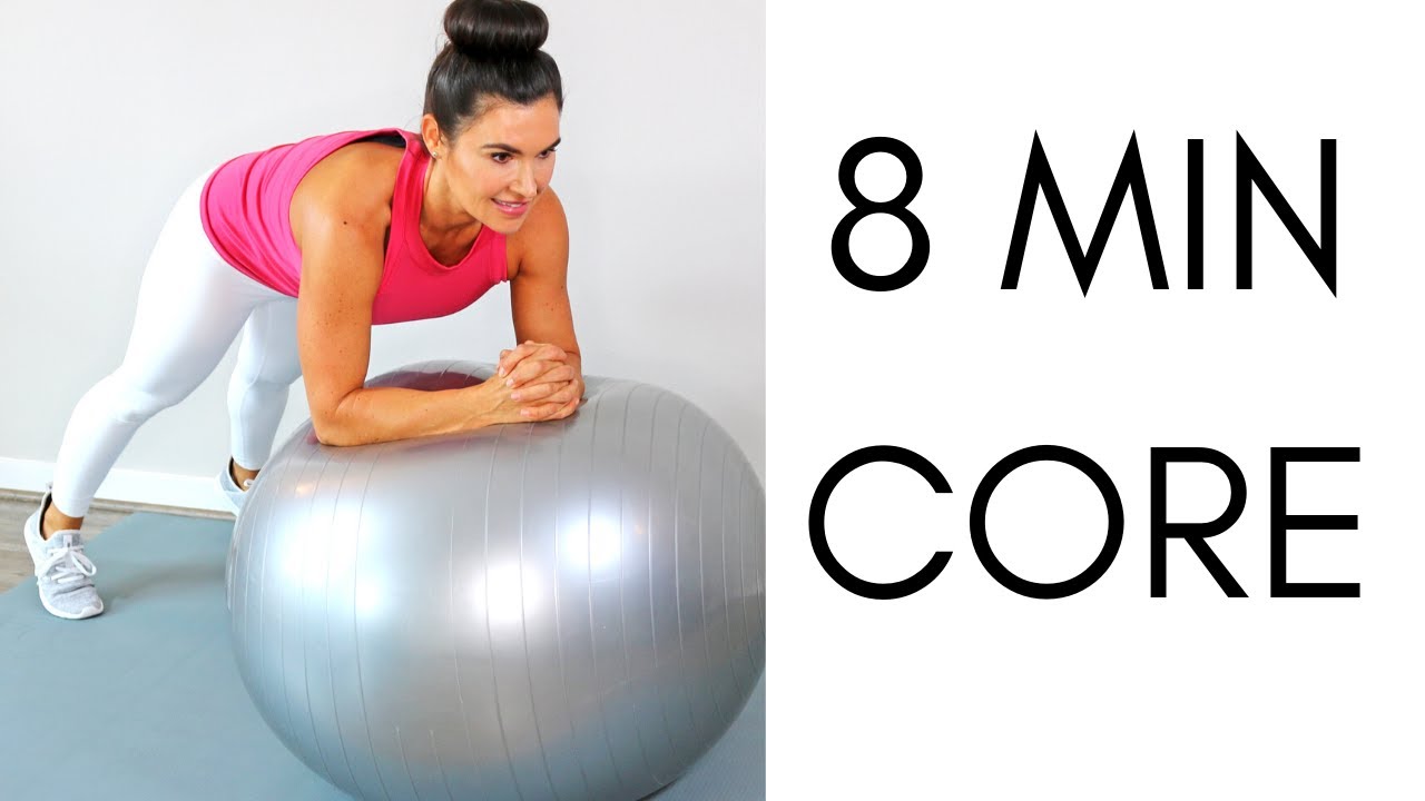 DEEP CORE 8 MIN AB WORKOUT (STABILITY BALL)