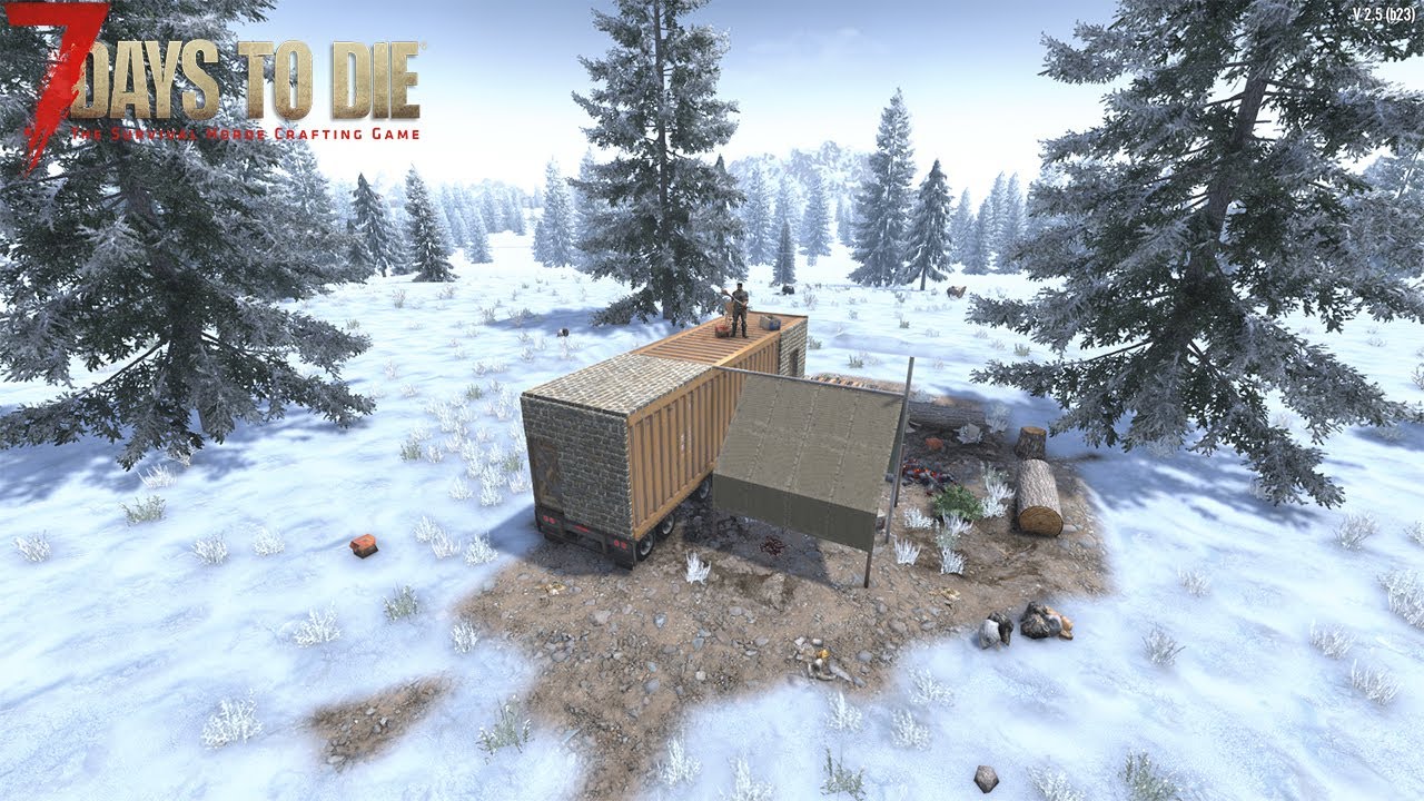 7 days to die 2.5 est #24 - Nuevo campamento, usurpando terrenos y casi visitando a san pedro