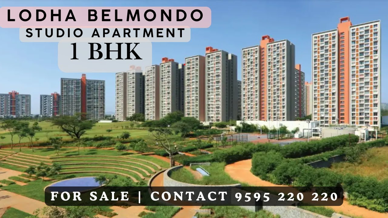 Квартира-студия с 1 спальней в жилом комплексе Lodha Belmondo в Пуне | Поле для гольфа площадью 1...