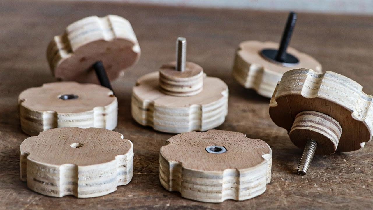 Making Wooden Knobs Quick / Easy || Diy wooden knobs