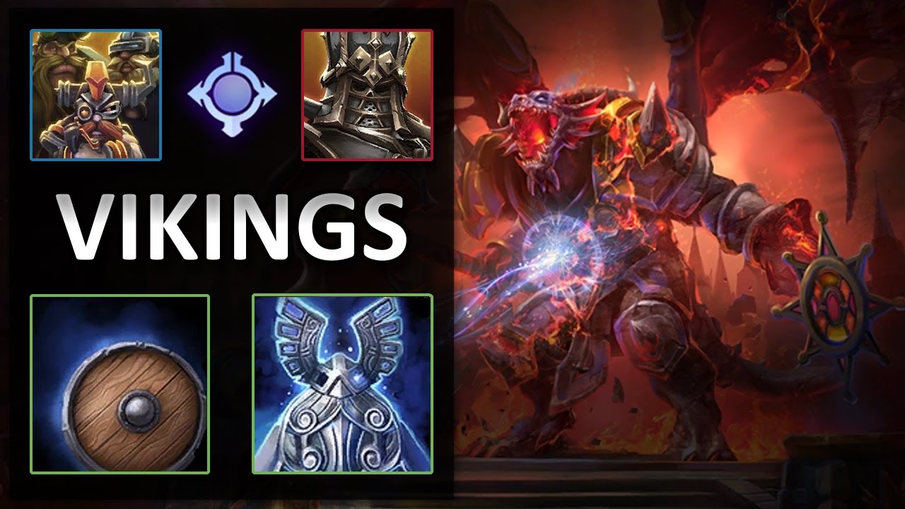 The Lost Vikings Play Again vs Leoric | Dragon Shire | Heroes of the Storm Master Replay