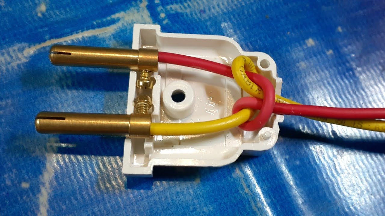 How to wire connect 2 pin plug | plug wire connection | proper wire joint to plug