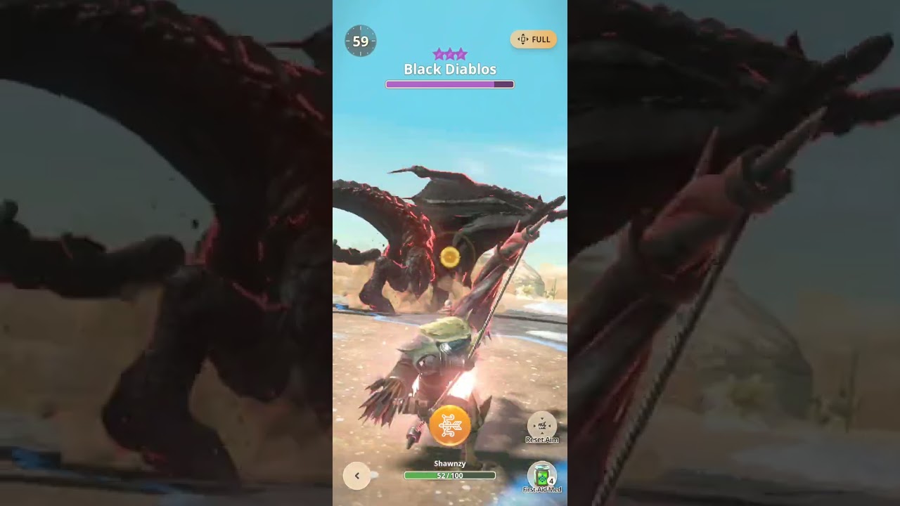 Monster Hunter Now - Black Diablos Bow vs 8* Black Diablos