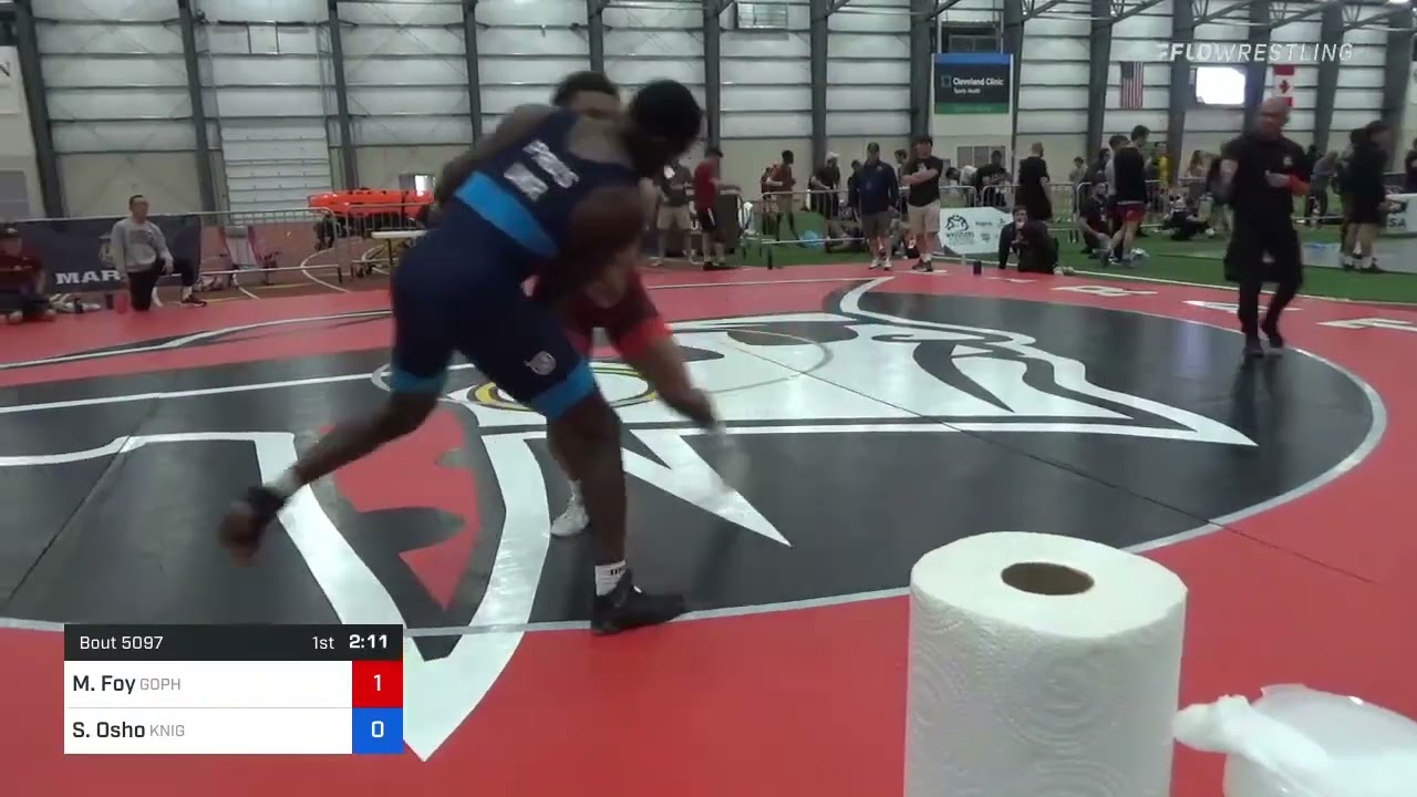 87 Kg Quarterfinal - Michial Foy, Gopher Wrestling Club - RTC Vs Sam Osho, Knights Wrestling Club