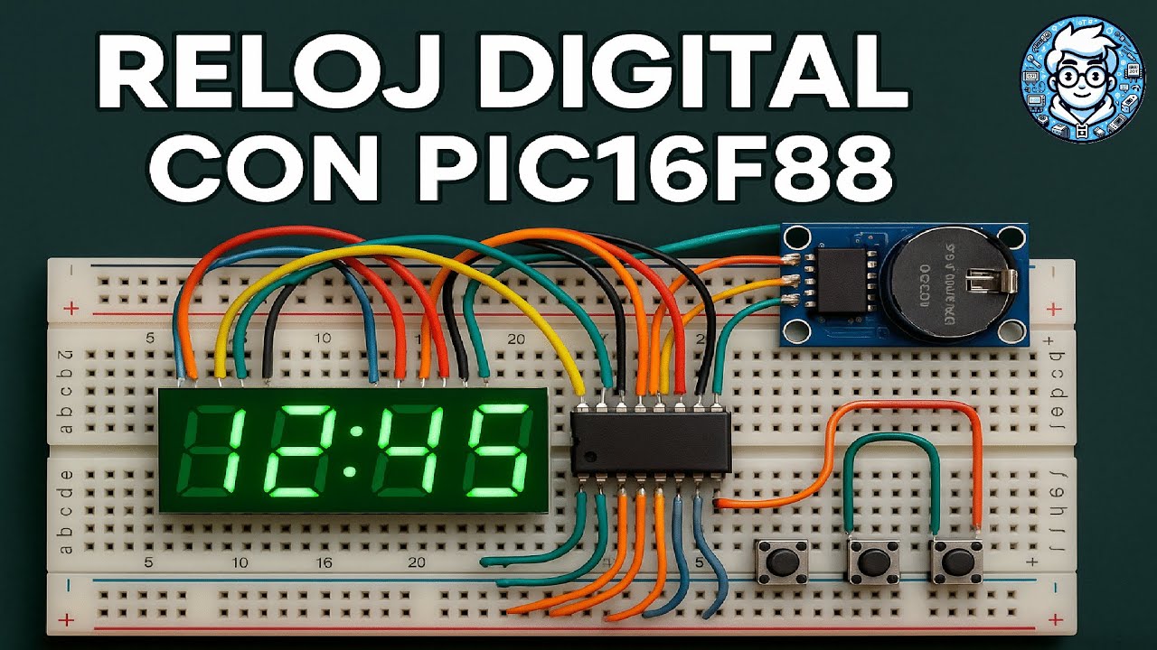 Construye un Reloj Digital con PIC16F88 | Proyecto Electrónico