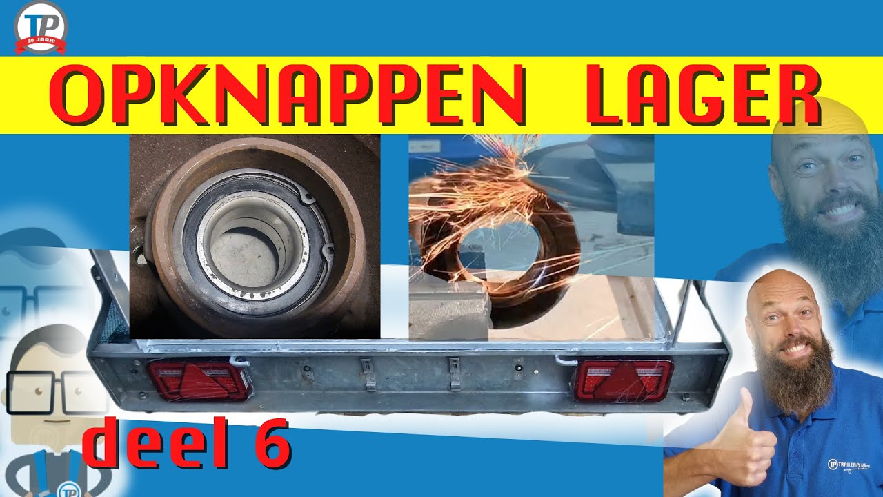 AANHANGER OPKNAPPEN, Lager Monteren, Verlichting opbouwen, Spuitwerk Herstellen