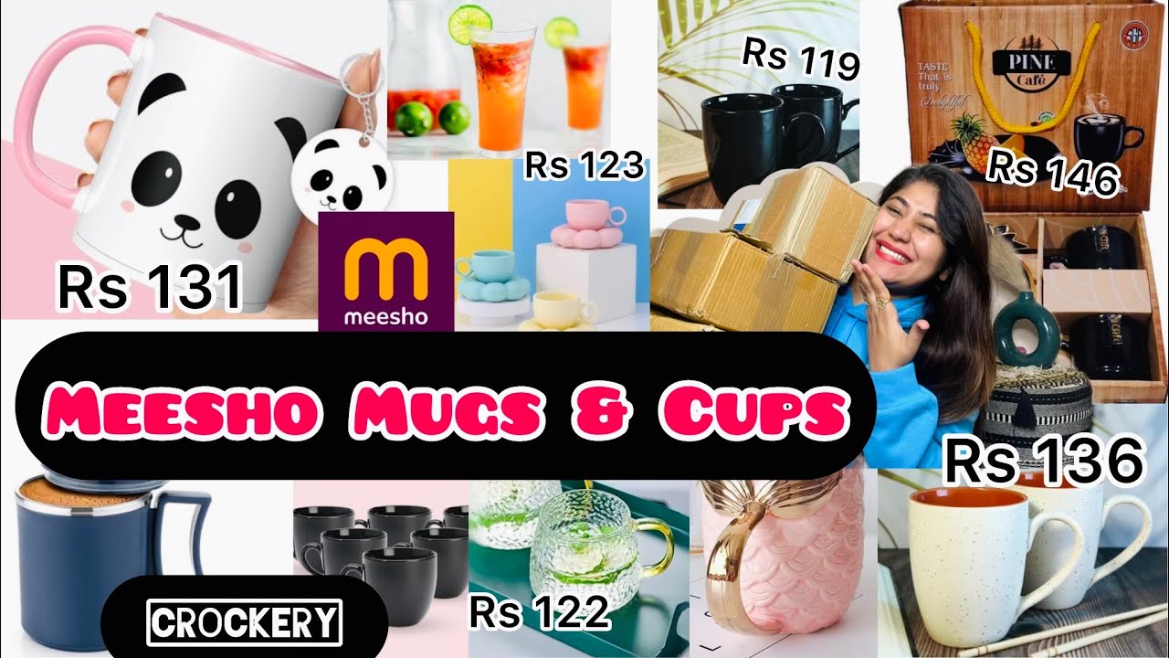 Meesho Mugs & Cups☕️| Crockery| Affordable| Start-129 only| divyamongia
