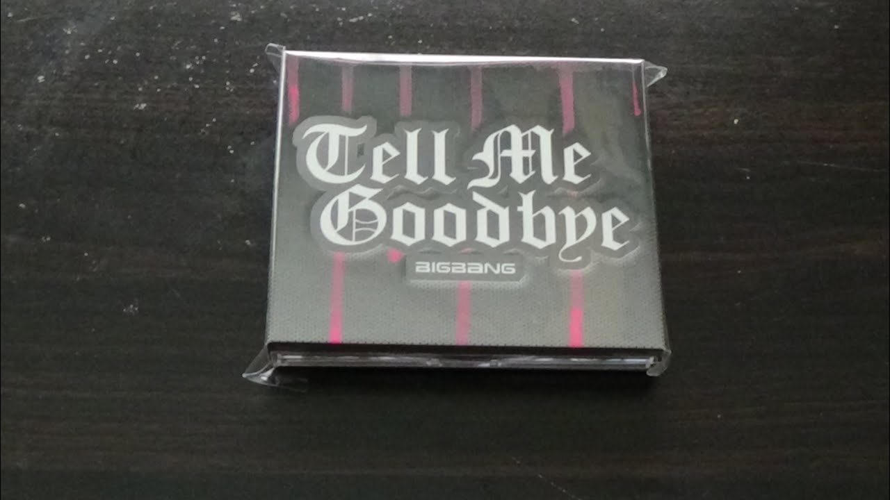 Big Bang Tell Me Goodbye Japanese Single T.O.P Version Unboxing