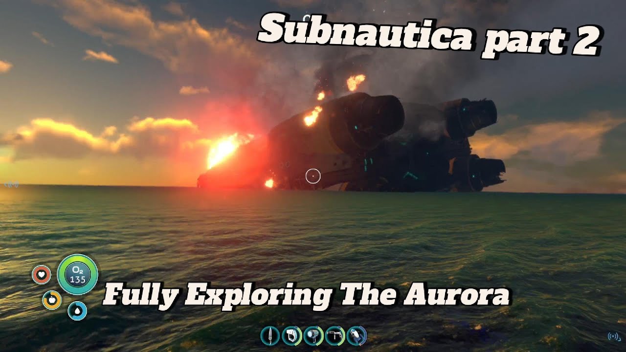 Subnautica hardcore part 2 (Fully Exploring The Aurora And Making The Prawn Suit)