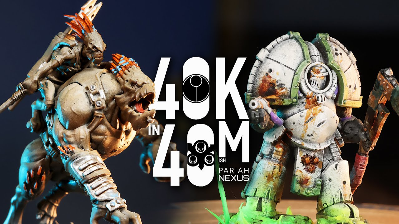 New T'au vs New Death Guard!  40k in 40m Warhammer Battle!