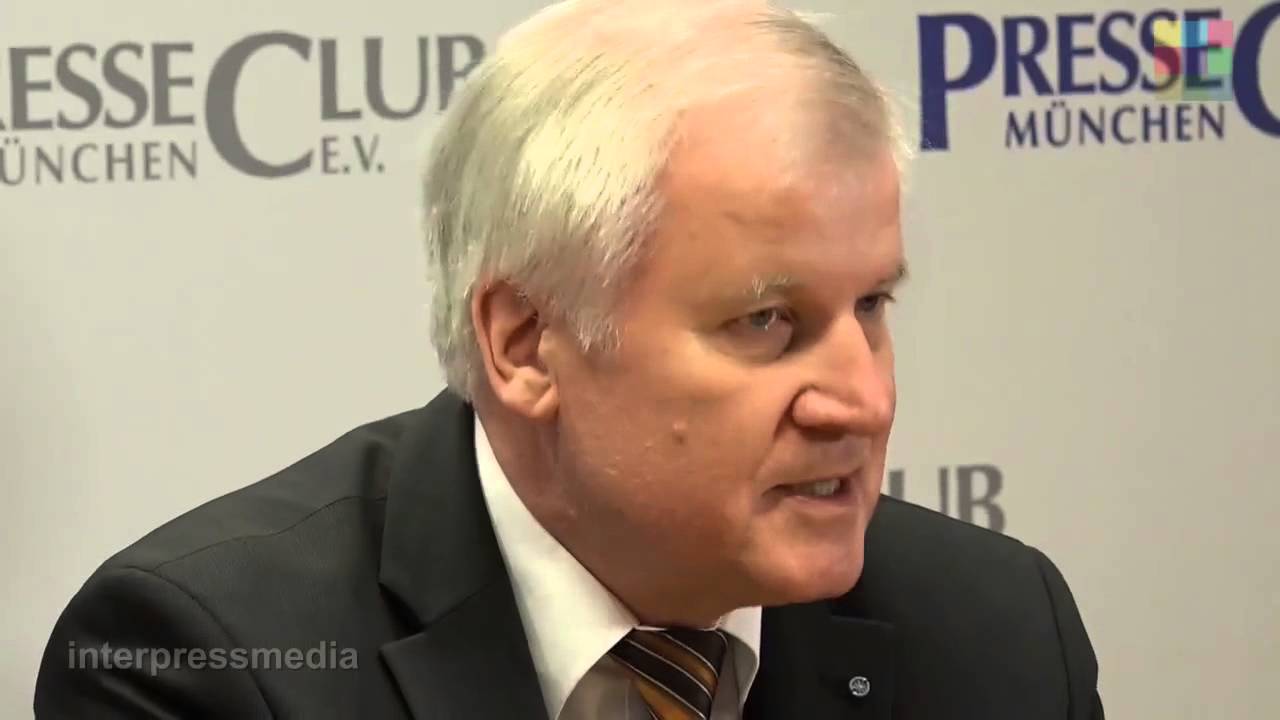 Ministerpr&auml;sident Horst Seehofer im PresseClub M&uuml;nchen