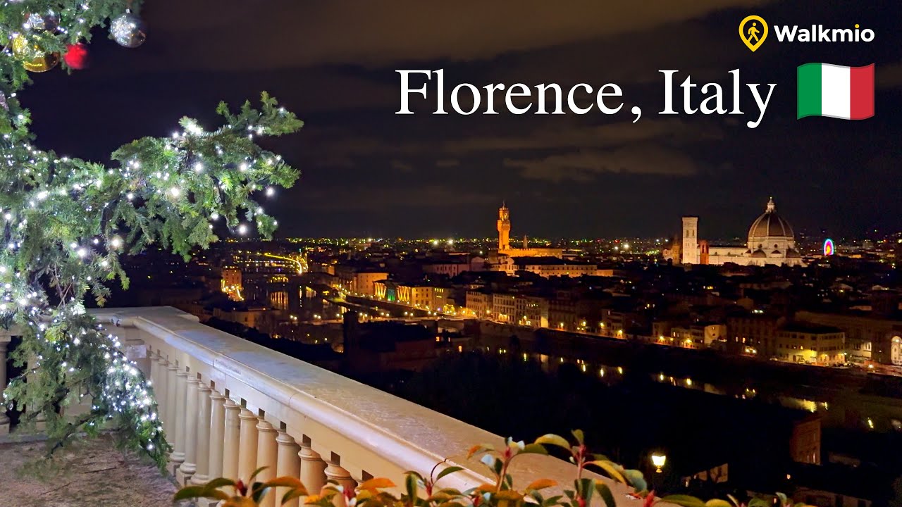 🇮🇹 Florence, Italy | Ultimate Christmas Walking Tour | Duomo, Piazzale Michelangelo, Ponte Vecchio