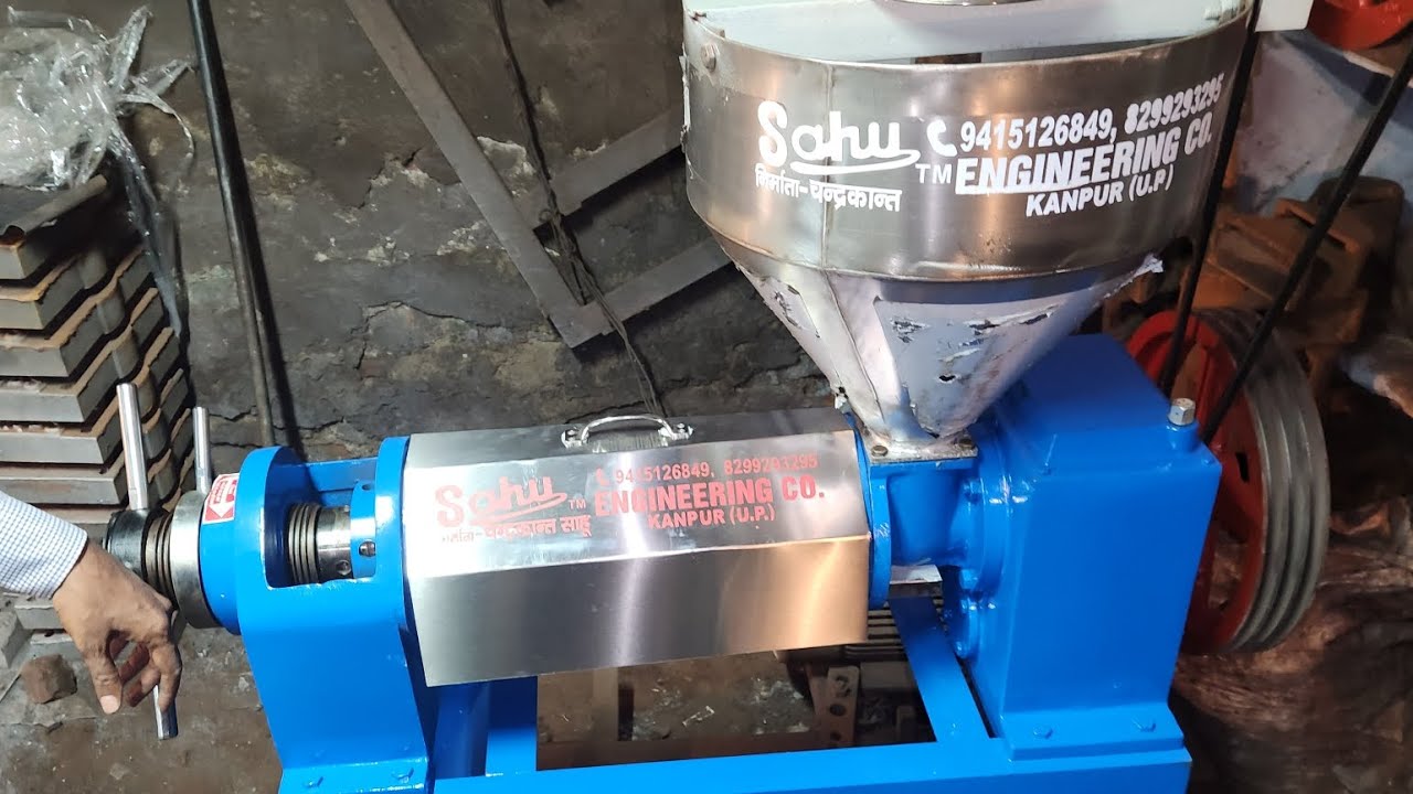 Sahu Expeller Cold Press Oil Machine 7.5 hp Hopper Automatic निर्मता चंद्रकांत साहू.