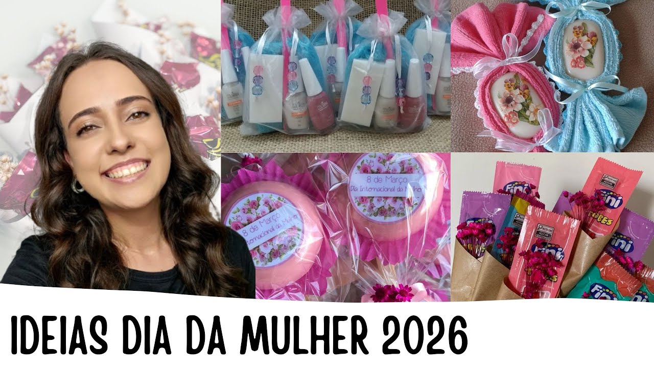 ✅ 14 IDEIAS PARA VENDER NO DIA DA MULHER I LEMBRANCINHAS E PRESENTES CRIATIVOS